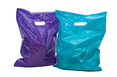 100 Glanzende Zakken van de Koopwaar Kleinhandelsgift, LDPE Materiële Plastic Kleinhandelszakken
