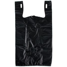Plastic de Zak Duidelijke Zwarte 12 X 6 X 21 van de Kruidenierswinkelt-shirt (Zwarte 1000ct,), HDPE Materiaal
