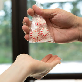 Transparante Vlakke Plastic Zakken, Aangepaste Dikte van Suikergoed de Uiterst kleine Plastic Zakken