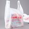 T-shirt Plastic het Winkelen Zakken voor Verpakking op Broodje, Witte Kleur, HDPE Materiaal